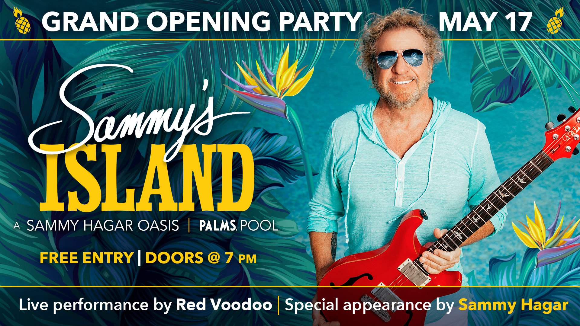 Sammy's Island, Grand Opening Party, May 17th