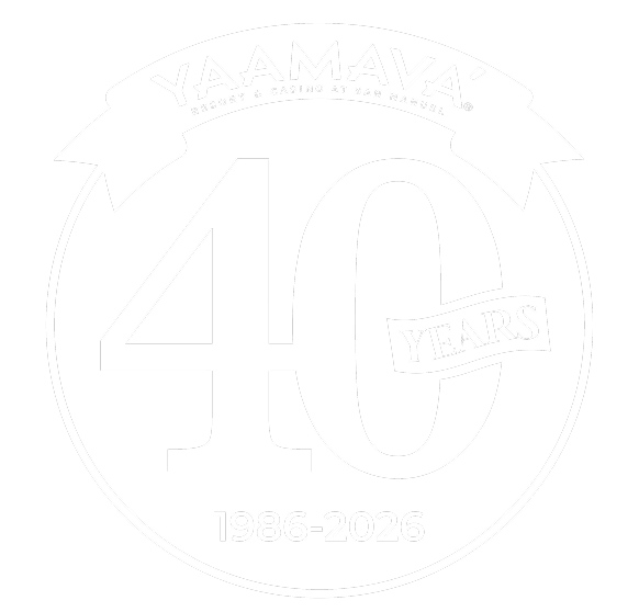 Yaamava 40 year logo